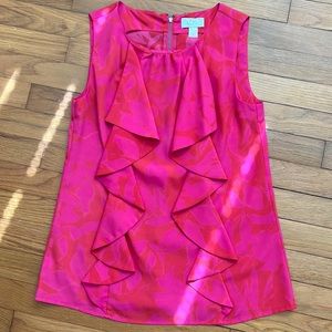 Loft blouse tank top with front details